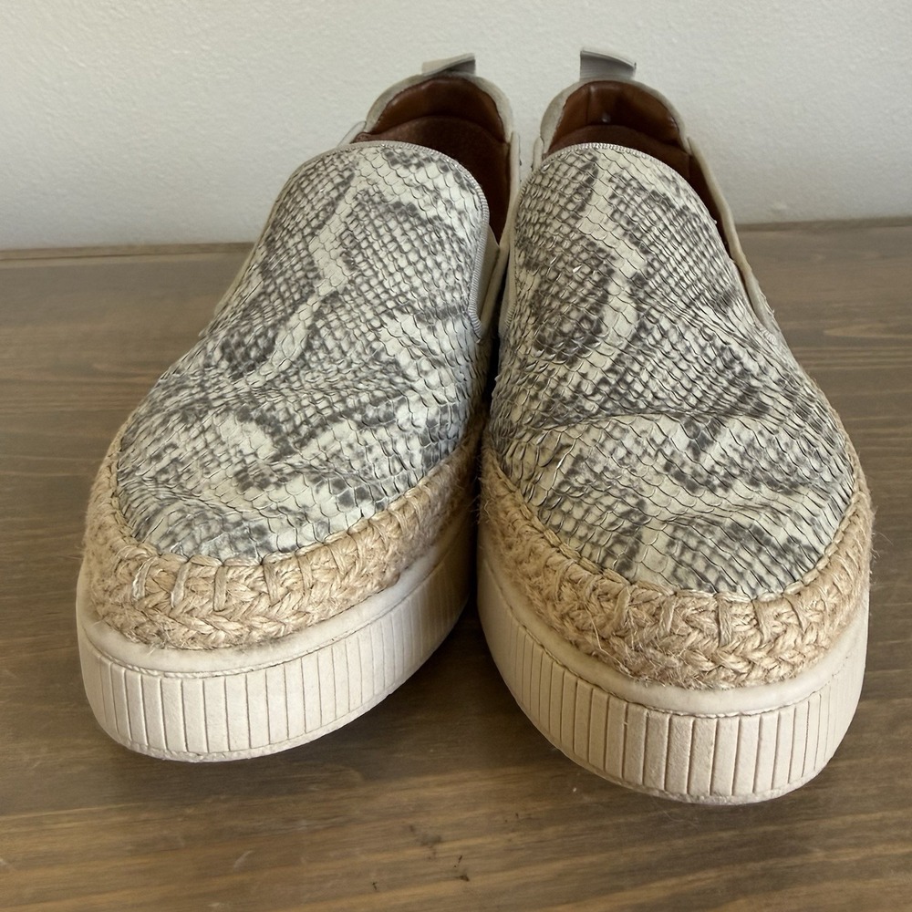 Franco Sarto Womens 8.5M Snakeskin‎ Leather Homer 2 Slip On Platform Sneakers - Picture 3 of 8